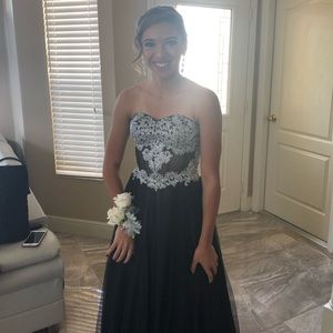 Navy blue Prom Dress